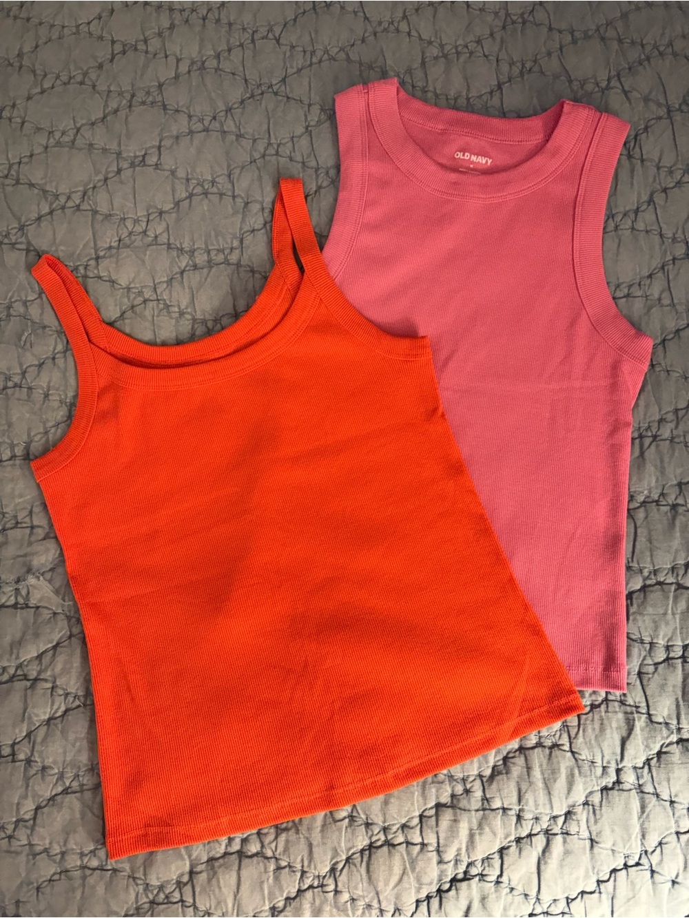 Old Navy Ribbed Tank Tops ~ Set/2 ~ Medium